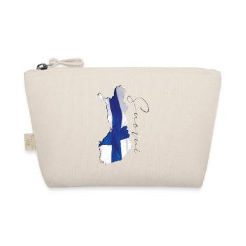 Drapeau de la Finlande sur la carte de la Finlande FI - Trousse biologique - nature - Devant
