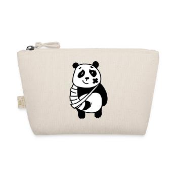 Panda broken arm - Organic Pouch - nature - Front