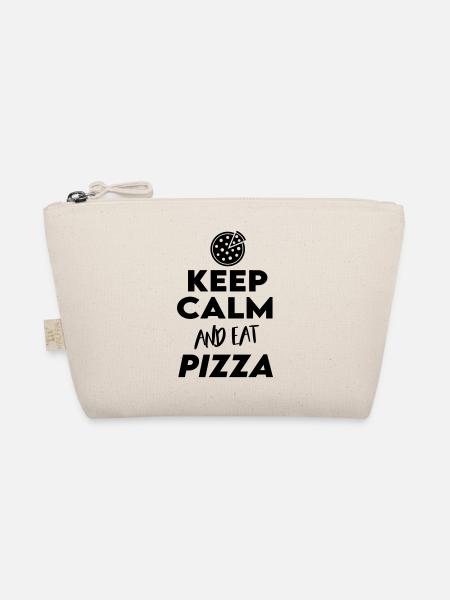 Keep Calm Eat Pizza Pizza Eat - Organic Pouch - nature - Front