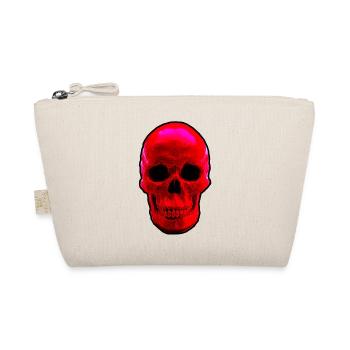 Skull red - Bio-Täschchen - Natur - Vorne