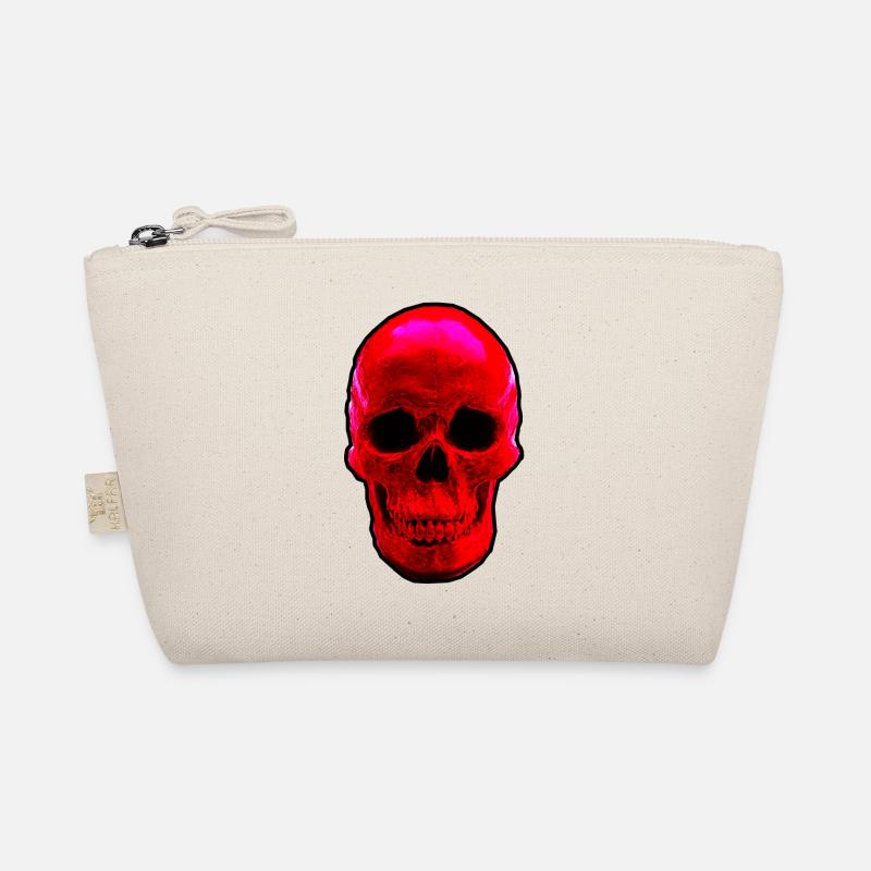Skull red Bio-Täschchen