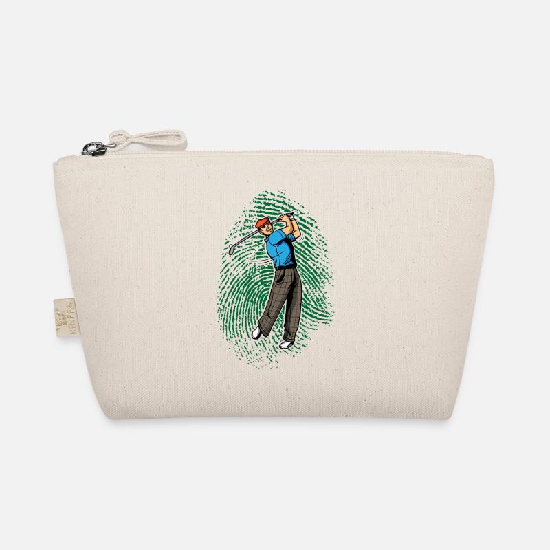 Golfers fingerprint golf play golf course Organic Pouch