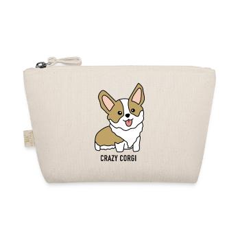 Crazy Welsh Corgi Geschenk - Bio-Täschchen - Natur - Vorne