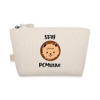 Stay Pomsitive Pomeranian Dog Pom Pomeranians - Organic Pouch - nature - Front