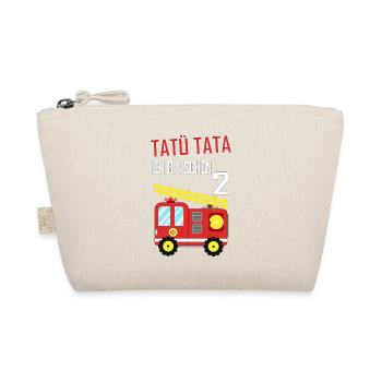 Feuerwehr Tatü Tata Ich bin schon 2. Geburtstag - Bio-Täschchen - Natur - Vorne