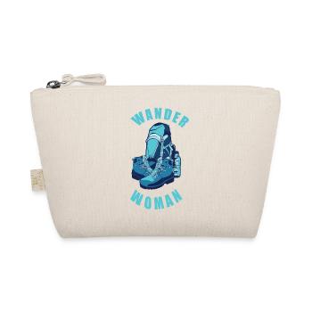 Wanderwoman Woman Hiking Backpack Bagpack Gift - Organic Pouch - nature - Front