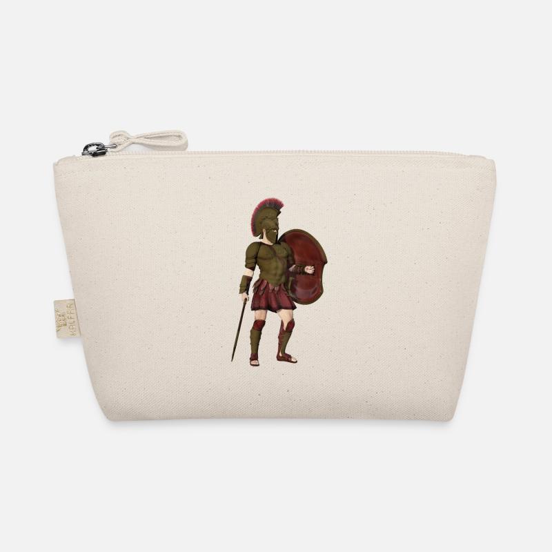 Spartan warrior from ancient Greece Organic Pouch