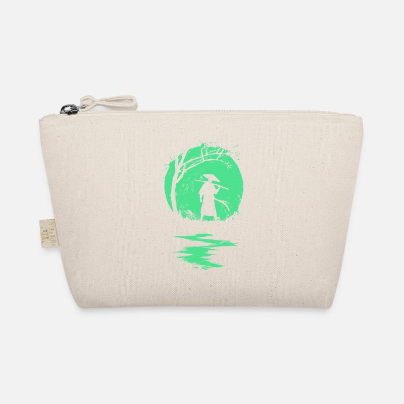 Ninja abstract design Organic Pouch