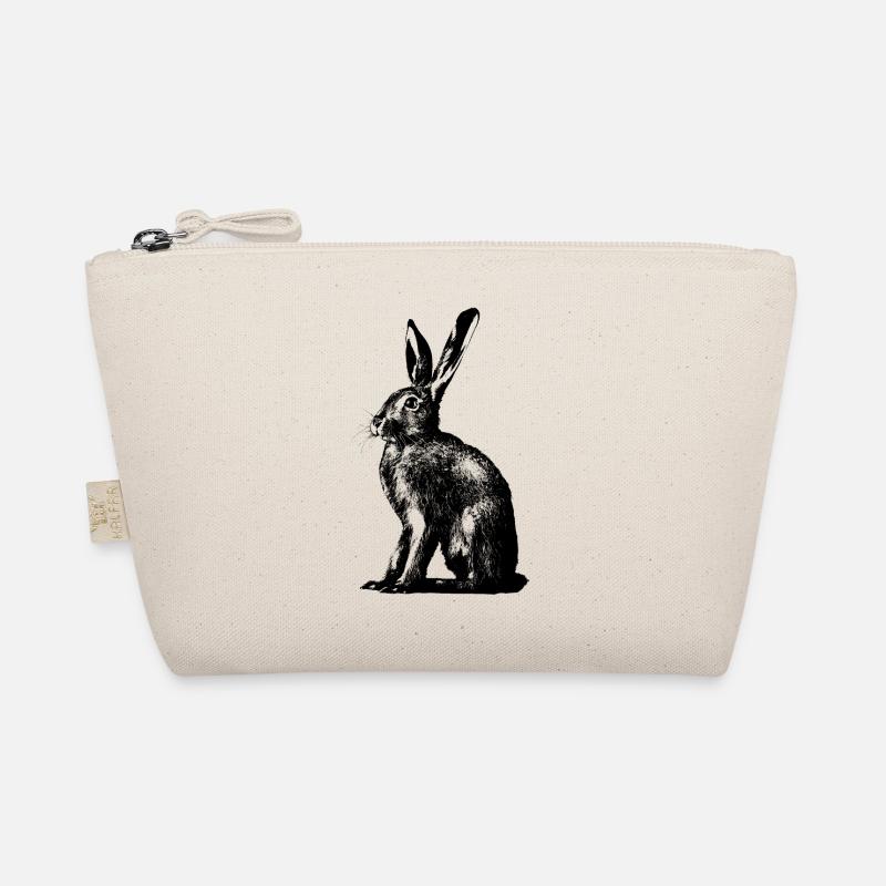 European hare / rabbit - Organic Pouch - nature