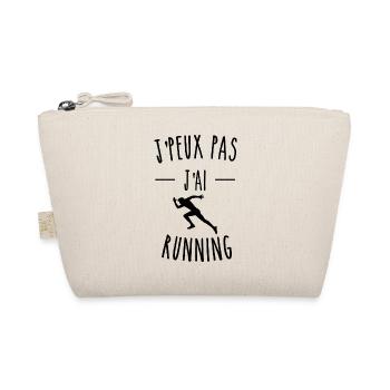 je peux pas j ai running humour sport - Trousse biologique - nature - Devant