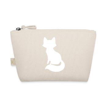 Playful Fox Silhouette Design - Organic Pouch - nature - Front