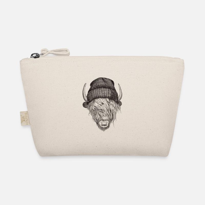 Highland Cattle with cap Organic Pouch