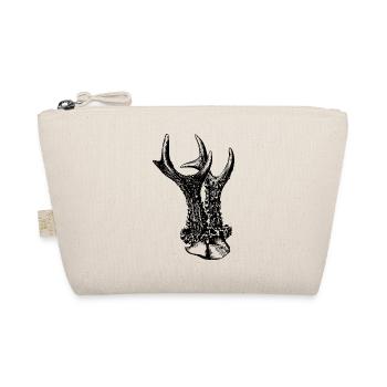 Roebuck Deer Horns - Organic Pouch - nature - Front