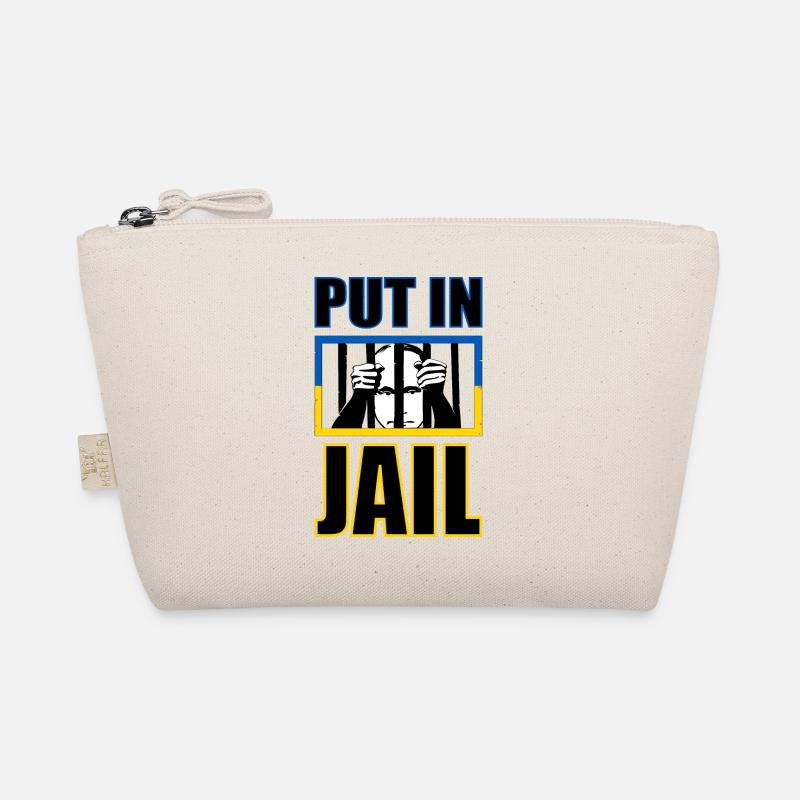 Prison de Poutine - Poutine derrière les barreaux avec le drapeau ukrainien Trousse biologique