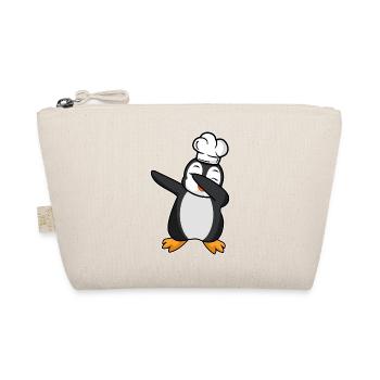 dab dabbing penguin cook winter banquet funny - Organic Pouch - nature - Front