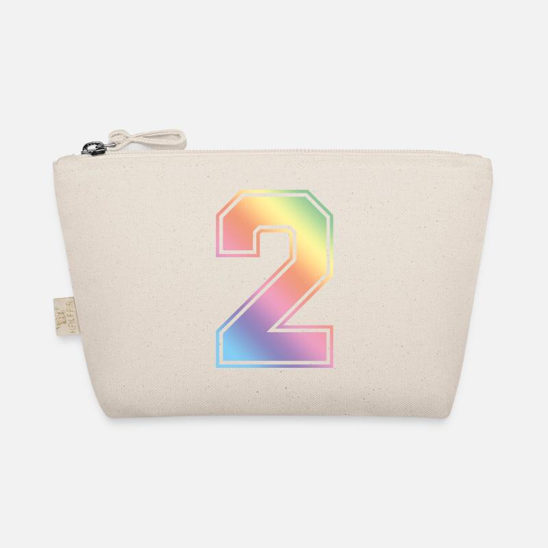 2 Number Colorful Organic Pouch