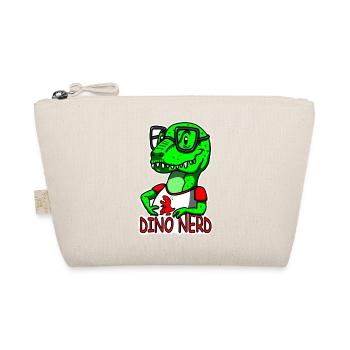 Dino Nerd Dinosaurier T-rex - Bio-Täschchen - Natur - Vorne