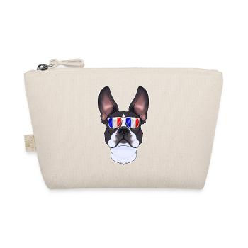 Boston Terrier France Sunglasses I French Flag - Organic Pouch - nature - Front