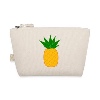 Pineapple with sunglasses summer t-shirt - Organic Pouch - nature - Front