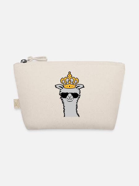 König Lama Sonnenbrille cool - Bio-Täschchen - Natur - Vorne