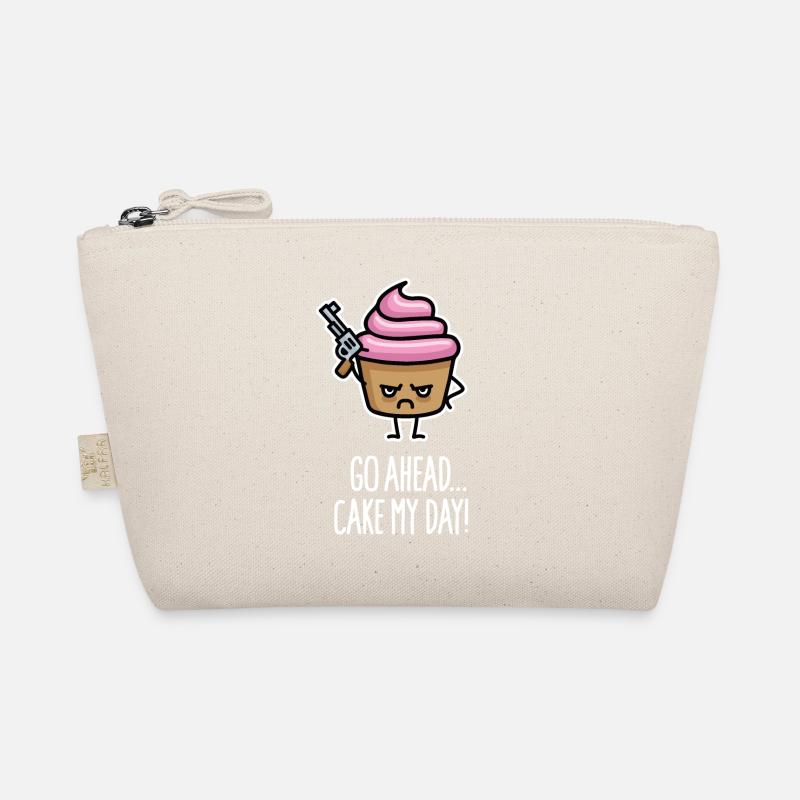 Funny cupcake pun sayings, cake my day Organic Pouch