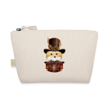 Renard steampunk avec un look de chapeau cylindre antique - Trousse biologique - nature - Devant