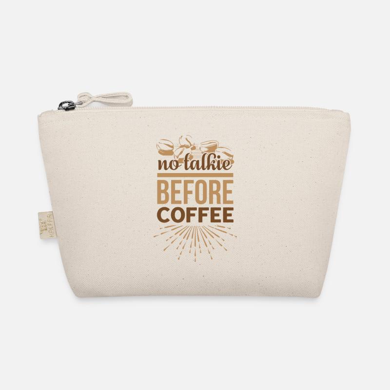 no talkie before coffee Organic Pouch