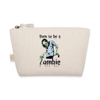 Né pour être un zombie je cadeau - Trousse biologique - nature - Devant