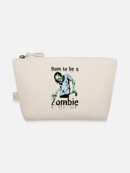 Born to be a Zombie I Geschenk - Bio-Täschchen - Natur