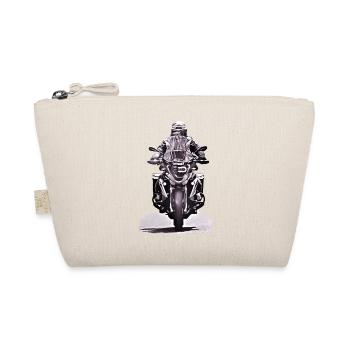 GS Motorradfahrer black - Bio-Täschchen - Natur - Vorne