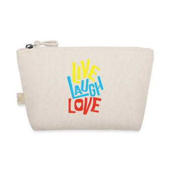 Live Laugh Love - Bio-Täschchen - Natur - Vorne