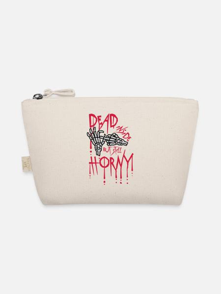 dead inside but horny - Organic Pouch - nature - Front