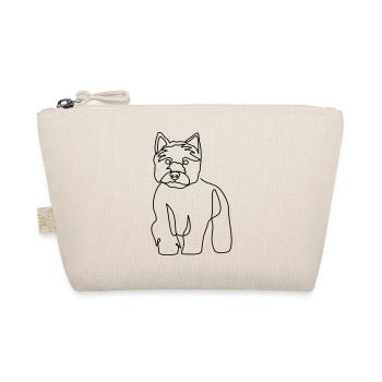 West Highland Terrier Line Art - Organic Pouch - nature - Front