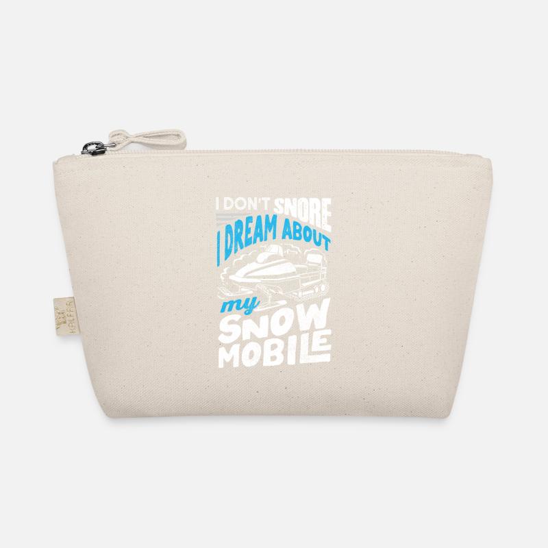 Snowmobile Riding Snowmobiling I Dont Snore Funny Organic Pouch