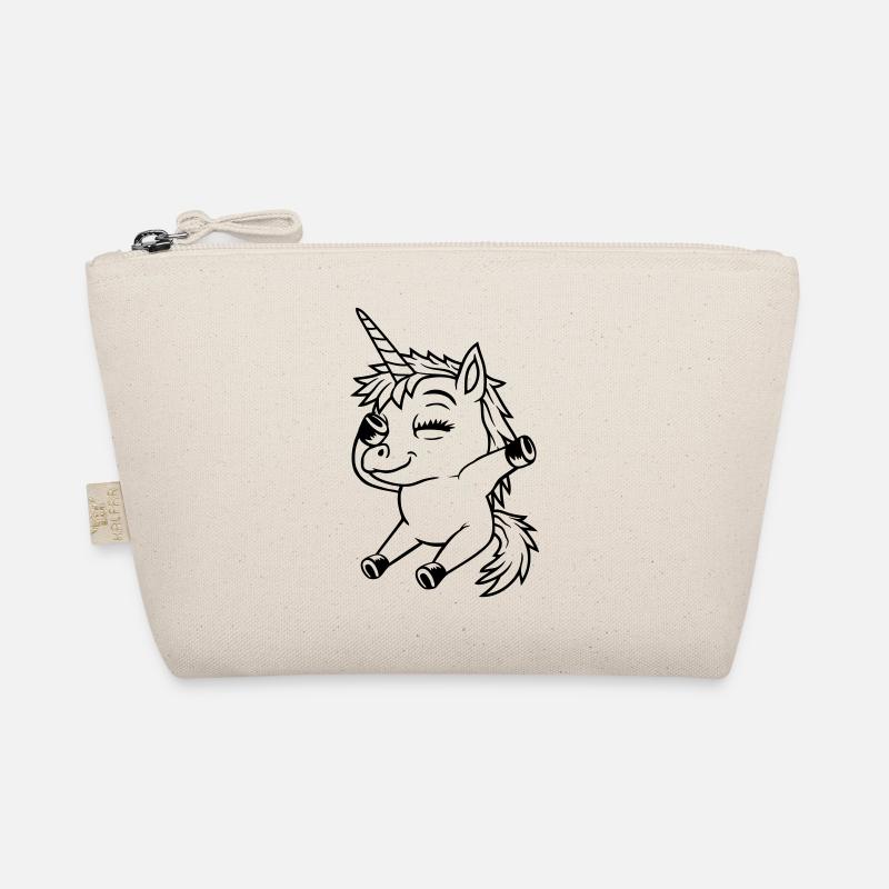 Sitzendes Dabbing Einhorn Mädchen Bio-Täschchen
