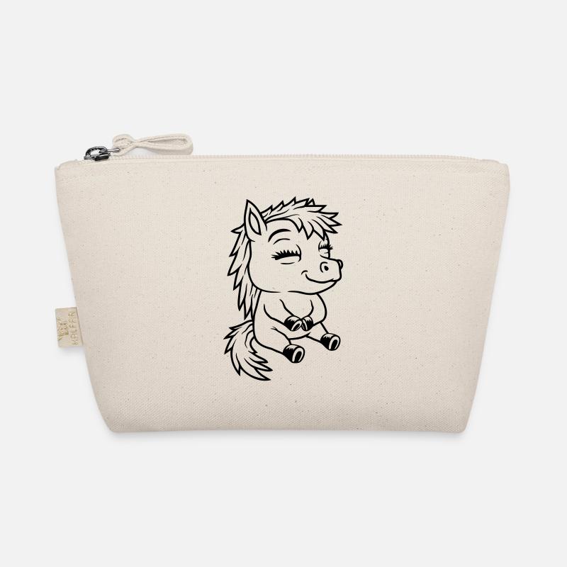 Comic little seated pony Organic Pouch