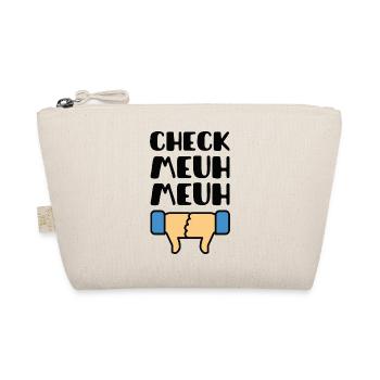 Check meuh meuh - Bio-Täschchen - Natur - Vorne