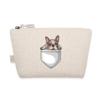 Französische Bulldogge French Bulldog Frenchie - Bio-Täschchen - Natur - Vorne