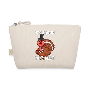 Truthahn Thanksgiving Erntedankfest Hut Geschenk - Bio-Täschchen - Natur - Vorne