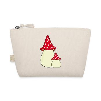 Toadstool, mushroom in the woods gift - Organic Pouch - nature - Front