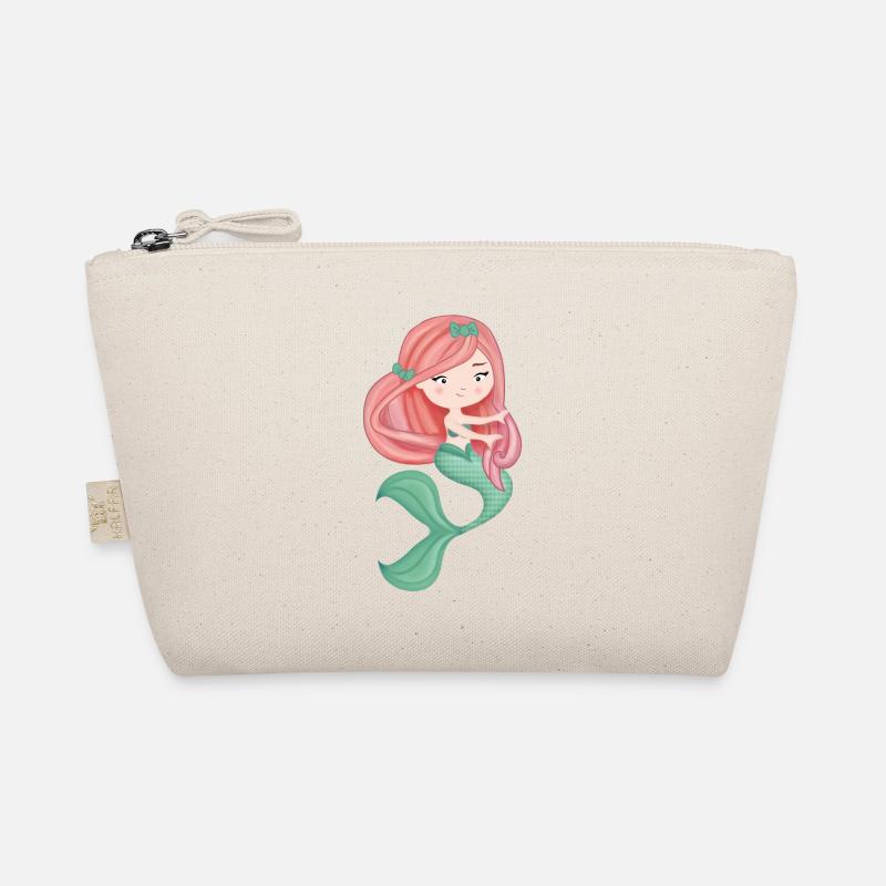 Petite sirene chevelure rousse queue verte Trousse biologique