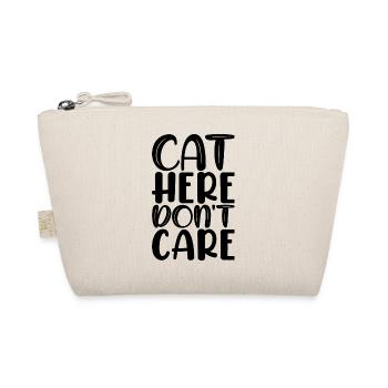 cat here don't care - Organic Pouch - nature - Front