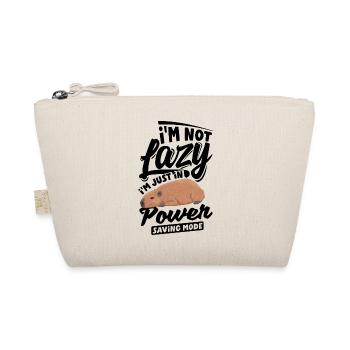 Capybara Rodent Im Not Lazy Im Just In Power - Organic Pouch - nature - Front