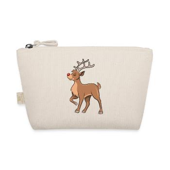 Rentier Rudolph - Bio-Täschchen - Natur - Vorne
