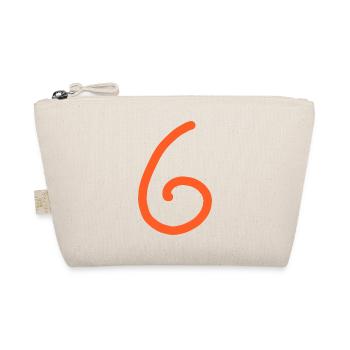 6 Numéro six Numéro Anniversaire - Trousse biologique - nature - Devant