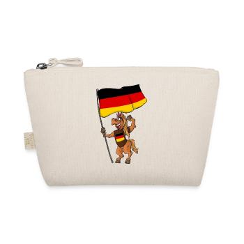 German Fan Horse - Organic Pouch - nature - Front
