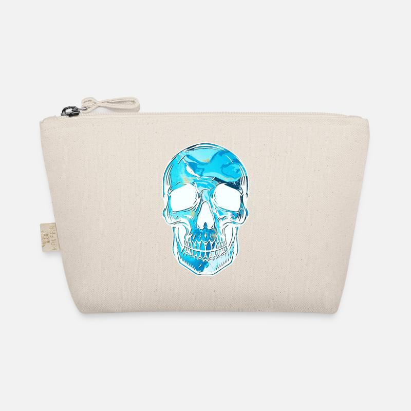 Skull blue light skull Organic Pouch