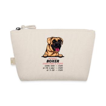 Ohne Boxer ist alles doof - Bio-Täschchen - Natur - Vorne