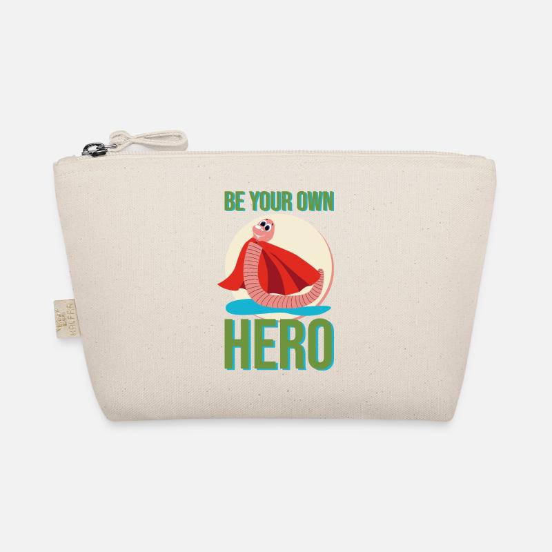 Earthworm Superhero Hero Cape Puddle Gift Organic Pouch