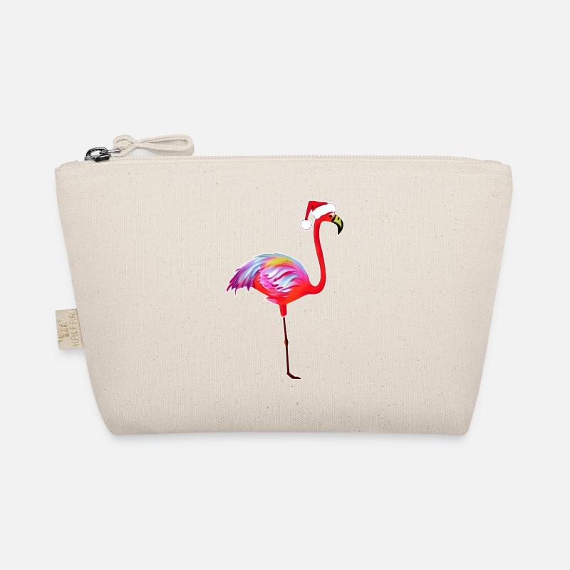 Noch ein Weihnachtsflamingo Bio-Täschchen